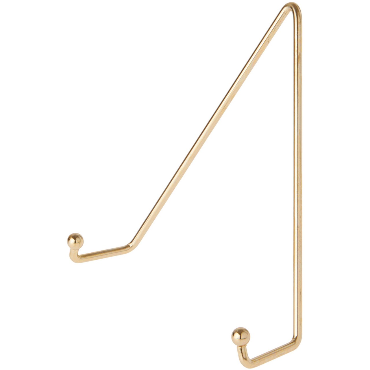 Bard's Shiny Gold-toned Wall Mountable Plate Hanger, 7.5" H x 6.25" W x 2.25" D (For Plates 8" - 10")